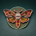 Cyberpunk Death Skull Moth